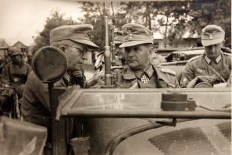 German officers in the field, date and location unknown