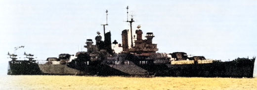 USS Miami, late 1944 [Colorized by WW2DB]