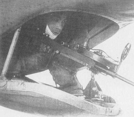 Ventral machine gun position of a Ki-48 light bomber, circa 1940s