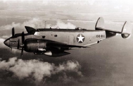 PV-1 Ventura aircraft of US Navy patrol bomber squadron VPB-132 flying over the Florida coast, United States, early 1943