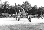 F4U-1A Corsair of Marine Squadron VMF-216 at Torokina, Bougainville, Solomon Islands, 10 Dec 1943.