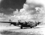 B-24D Liberator “Chug-A-Lug” of the 308th Bomb Group ready for take-off from the Kwanghan Airfield, Kwanghan (now Guanghan), China, Jun-Sep 1943