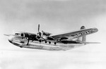 DC-5 prototype in flight with one engine feathered, 1939. This plane later flew with the US Navy as an R3D-3.