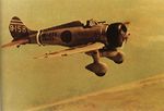 A5M fighter in flight, circa late 1930s