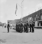 Chinese cadets in a British naval academy being reviewed, 1943-1945, photo 3 of 3