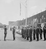 Chinese cadets in a British naval academy being reviewed, 1943-1945, photo 2 of 3