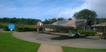 Replica of a Hurricane fighter, Battle of Britain Memorial, Capel-le-Ferne, Kent, England, United Kingdom, Sep 2017
