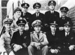 Officers at US Naval Submarine Base, New London, Connecticut, United States, Feb 1942