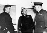 Air Vice Marshal George Jones, Air Vice-Marshal W. D. Bostock, and Air Chief Marshal Charles Burnett, Australia, 12 May 1942