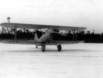 The first aircraft, an N3N-3 Canary, to have landed at Naval Air Station Jacksonville, Florida, United States, 7 Sep 1940