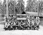 Group photo of the Air Center Photo Lab personnel at Espiritu Santo, New Hebrides, circa 1944.