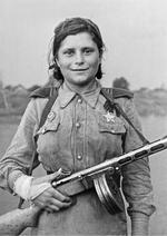 Lydia Myakisheva of 419th Separate Reconnaissance Company of Soviet 1st Front, 1944
