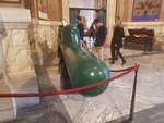 SLC manned torpedo, Vittorio Emanuele II National Monument museum, Rome, Italy, 10 May 2018, photo 1 of 2