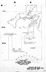 Track chart from the shelling of Kiska Island by the cruiser USS St. Louis, 7 Aug 1942.