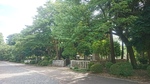 Graves of Admirals Heihachiro Togo (nearest), Isoroku Yamamoto (center), and Mineichi Koga (furthest), Tama Cemetery, Tokyo, Japan, 13 July 2017