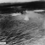 Mikazuki under attack by USAAF B-25 bombers, off Cape Gloucester, New Britain, 28 Jul 1943, photo 06 of 10