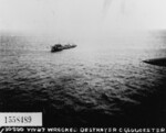 Mikazuki after being attacked by USAAF B-25 bombers, off Cape Gloucester, New Britain, 28 Jul 1943, photo 3 of 5