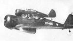 Dutch CW-21 fighters in flight, 1941