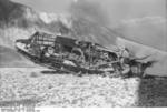 German DFS 230 C-1 glider being destroyed after use at Gran Sasso, Italy, 12 Sep 1943, photo 5 of 7