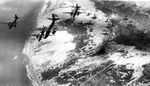 A-20 Havoc bombers of US 410th Bomb Group flying in formation, date unknown