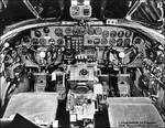 Cockpit of a B-24 Liberator bomber, circa 1940s