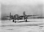 B-26G Marauder bomber resting at an airfield, Aug 1943-Jan 1947