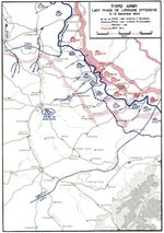 Map depicting the US 3rd Army