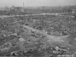 A destroyed district of Tokyo, Japan, circa Aug 1945