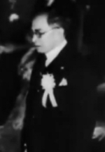 José Laurel speaking at the Greater East Asia Conference, Tokyo, Japan, 5 Nov 1943