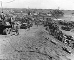 Vehicles on Iwo Jima