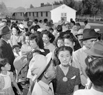 Japanese-Americans awaiting their release from the Poston War Relocation Center, Arizona, United States, Sep 1945