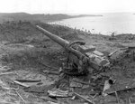 Japanese six-inch battery on Chonito Cliff, Asan beachhead, Guam, Mariana Islands, 5 Oct 1944