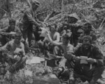 US Marines receiving mail, Peleliu, Palau Islands, Sep 1944