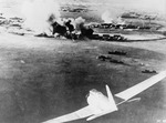 Japanese aircraft attacking Pearl Harbor, Oahu, US Territory of Hawaii, 7 Dec 1941