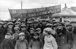 Ethnic Byelorussian civilians in eastern Poland welcoming Soviet invaders, Poland, Sep 1939