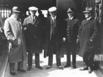 US delegates en reoute to Second London Naval Conference aboard passenger liner George Washington, Jan 1930