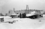 Crashed Soviet Tupolev ANT-40/SB aircraft in Finland, Dec 1939