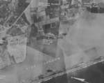 Aerial view of Takao Seaplane Base, Takao (now Kaohsiung), Taiwan, early 1944