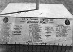 A memorial to fallen 13th Bomb Squadron, USAAF 3rd Bomb Group personnel at an airfield at Port Moresby, Australian Papua, 1943