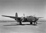 A-20A Havoc bomber of US National Advisory Committee for Aeronautics at rest, Moffett Field, California, United States, 10 Mar-31 May 1943; this aircraft was used for performance evaluations