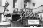 German Nazi SA men in parade on German Day in Bayreuth, Germany, 30 Sep 1923