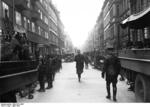 Berlin city police and Nazi Party auxiliary police at the Jewish quarter on Grenadierstraße, Berlin, Germany, Apr 1933