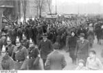 Nazi Party members parading near Lustgarten, Berlin, Germany, 26 Feb 1933