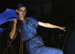 Lorena Craig working at the US Navy air station at Corpus Christi, Texas, United States, Aug 1942