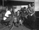 African-American US Merchant Marine sailors R. C. Woods, A. M. Mulzac, W. B. Shepard, and S. O