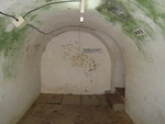 Former Navy Underground Headquarters, Okinawa, Japan, Jan 2009; photo 6 of 15; some Japanese committed suicide with grenades in this operations room, leaving walls damaged with fragments