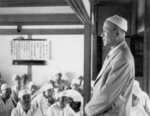 Bai Chongxi at a mosque during a Muslim holiday, Taiwan, Republic of China, 1950s