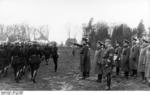 Daluege, Lankenau, and Bomhard reviewing police forces, Bremen, Germany, 23 Apr 1937, photo 2 of 2