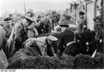 Frick at a cemetery in Sudetenland, Czechoslovakia, 23 Sep 1938, photo 2 of 5