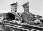 Miklós Horthy of Hungary with Adolf Hitler of Germany, Berlin, Germany, circa late 1930s
